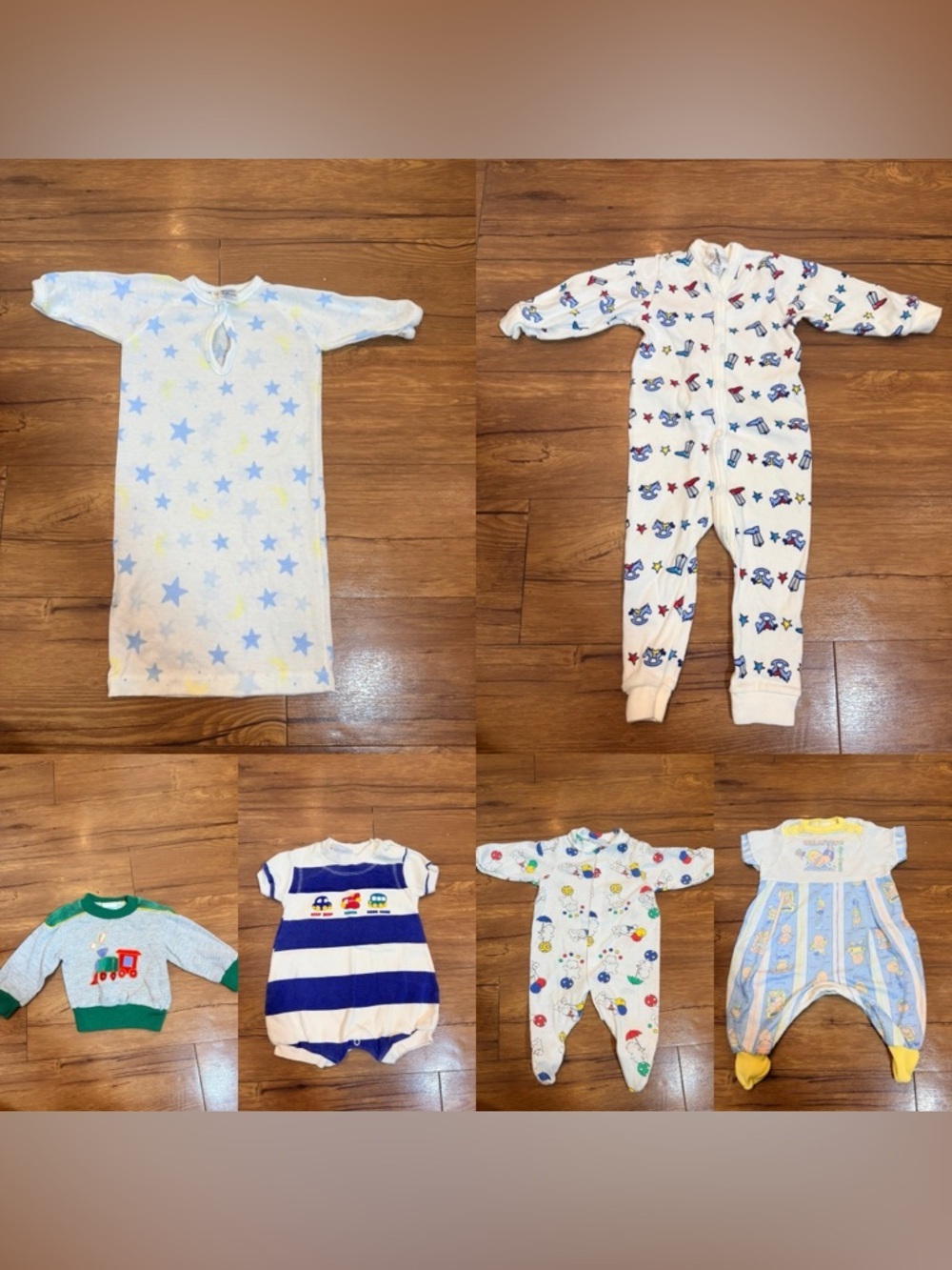 Vintage Baby Clothes Lot Boy Girl Unisex Infant Various Sizes